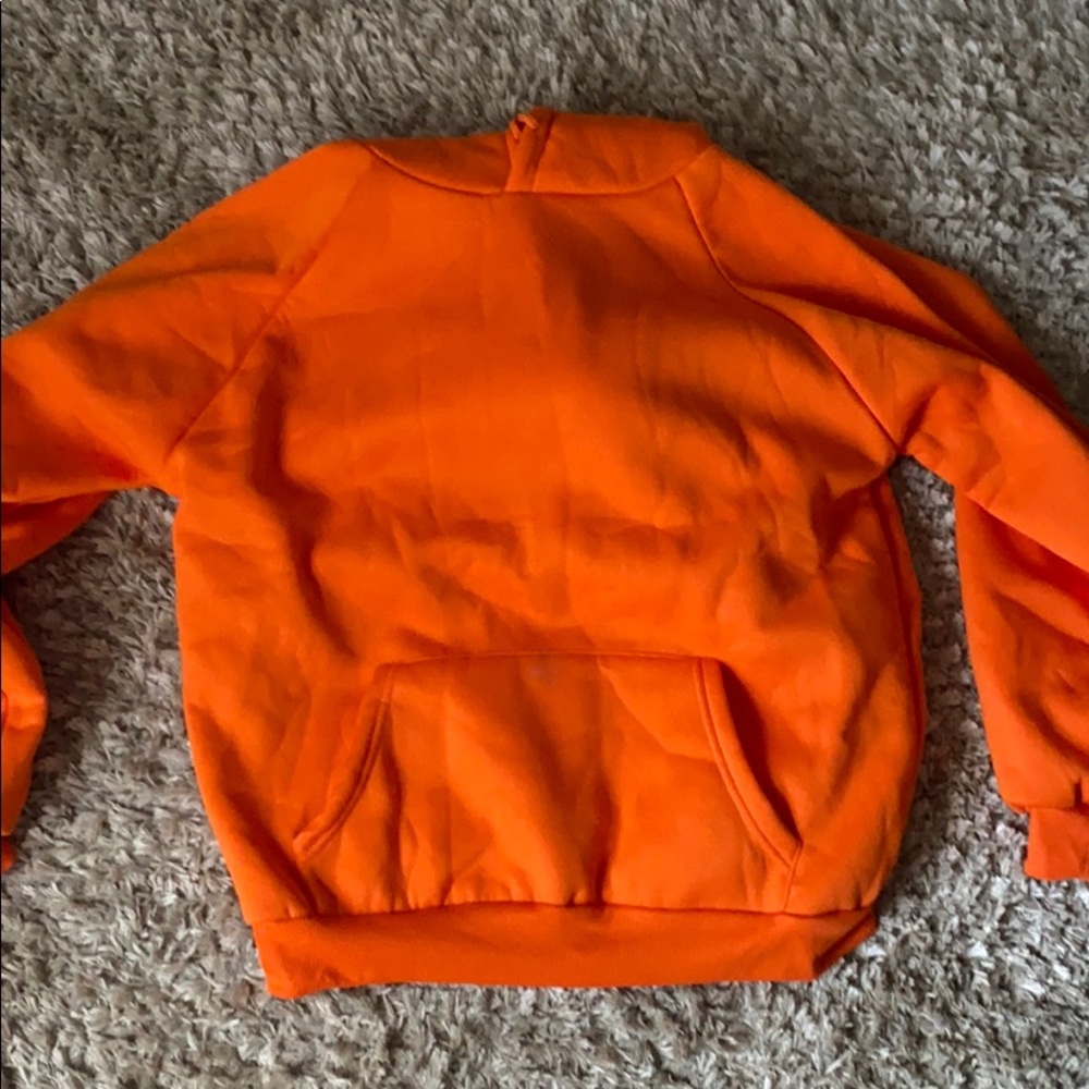 Thick orange hoodie